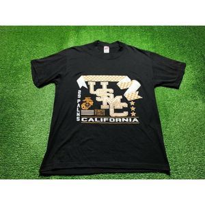 Vintage 90s USMC Semper Fidelis California Men's Single Stitch Medium USA Black